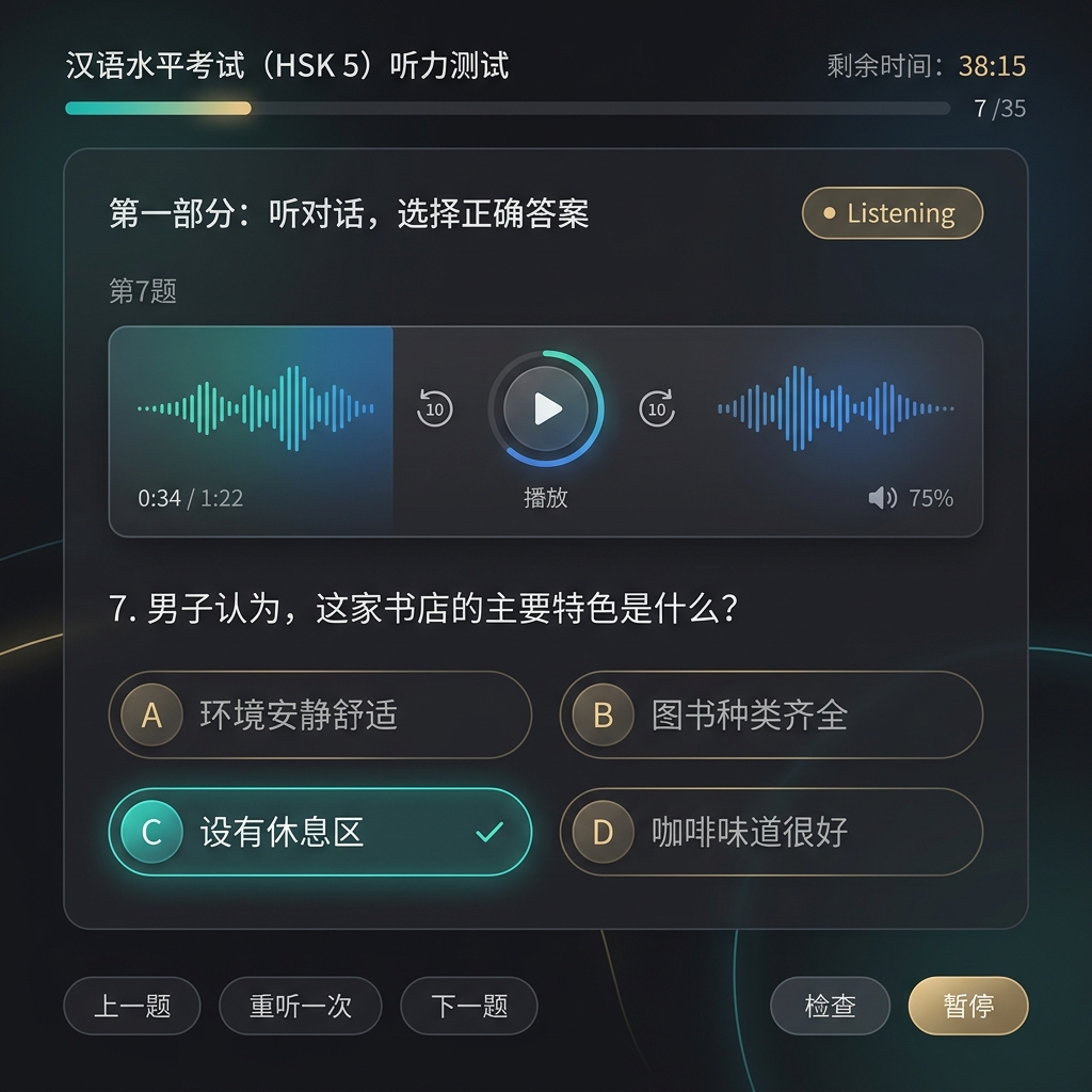 Exam Simulator Interface